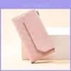 New Urban Style Long Women's Wallet With Multiple Card Slots Fashion Solid Color Purse Two-fold Coin Card Holder