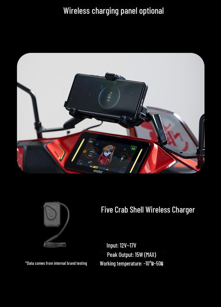 Five-Piece Direct-Connect Shock-Absorbing Mobile Phone Bracket for Motorcycle & Electric Vehicle Handlebars
