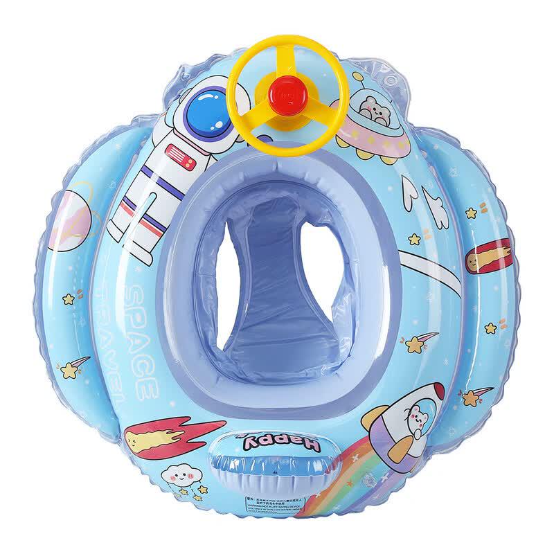 Astronaut Kids Inflatable Swim Seat with Steering Wheel