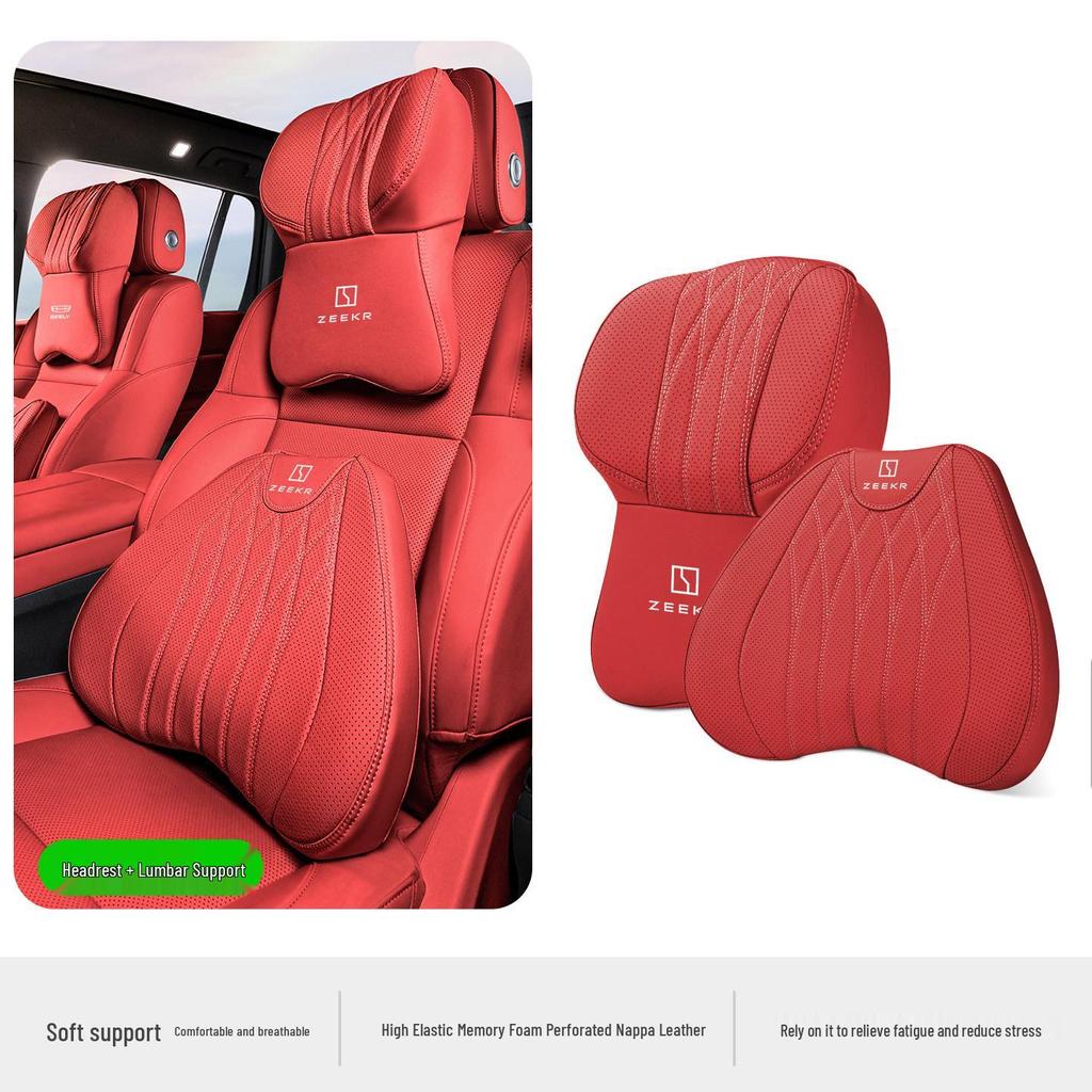 Zeekr 001/009/007 Car Headrest Neck & Lumbar Support Pillow Cushion