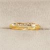 Luxury Diamond-Set Twisted Ring: Elegant, Fashionable Couple's Jewelry Gift