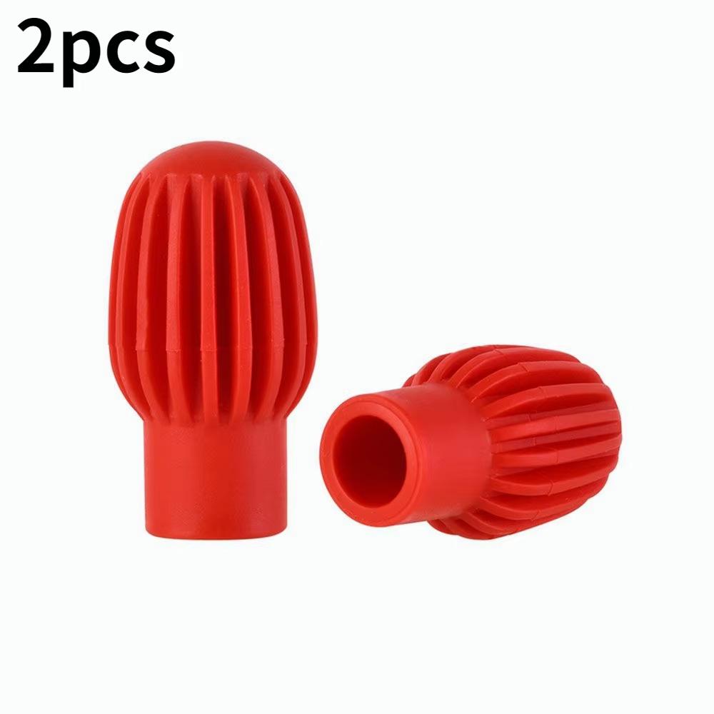 2PCS/4PCS Drum Mute Silicone Sleeves - Weakened Sound Silencers, Practice Tips, Drumstick Head Rubber Sleeves for Quiet Drumming