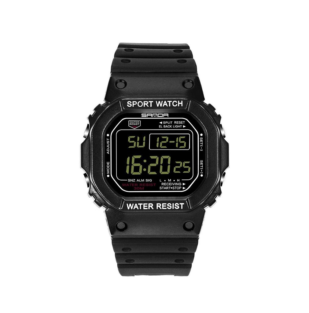 Sanda Multifunktionale Wasserdichte Leuchtende Sportuhr für Männer und Frauen - Modische Elektronische Studentenarmbanduhr