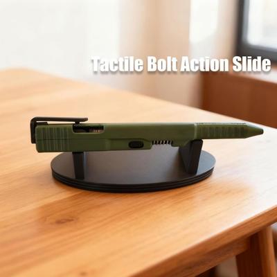 Tactical Slide Action Pen 3D Printed Bolt-Action EDC Ballpoint Pen with Refillable Ink Unique Gift for Men Collectors