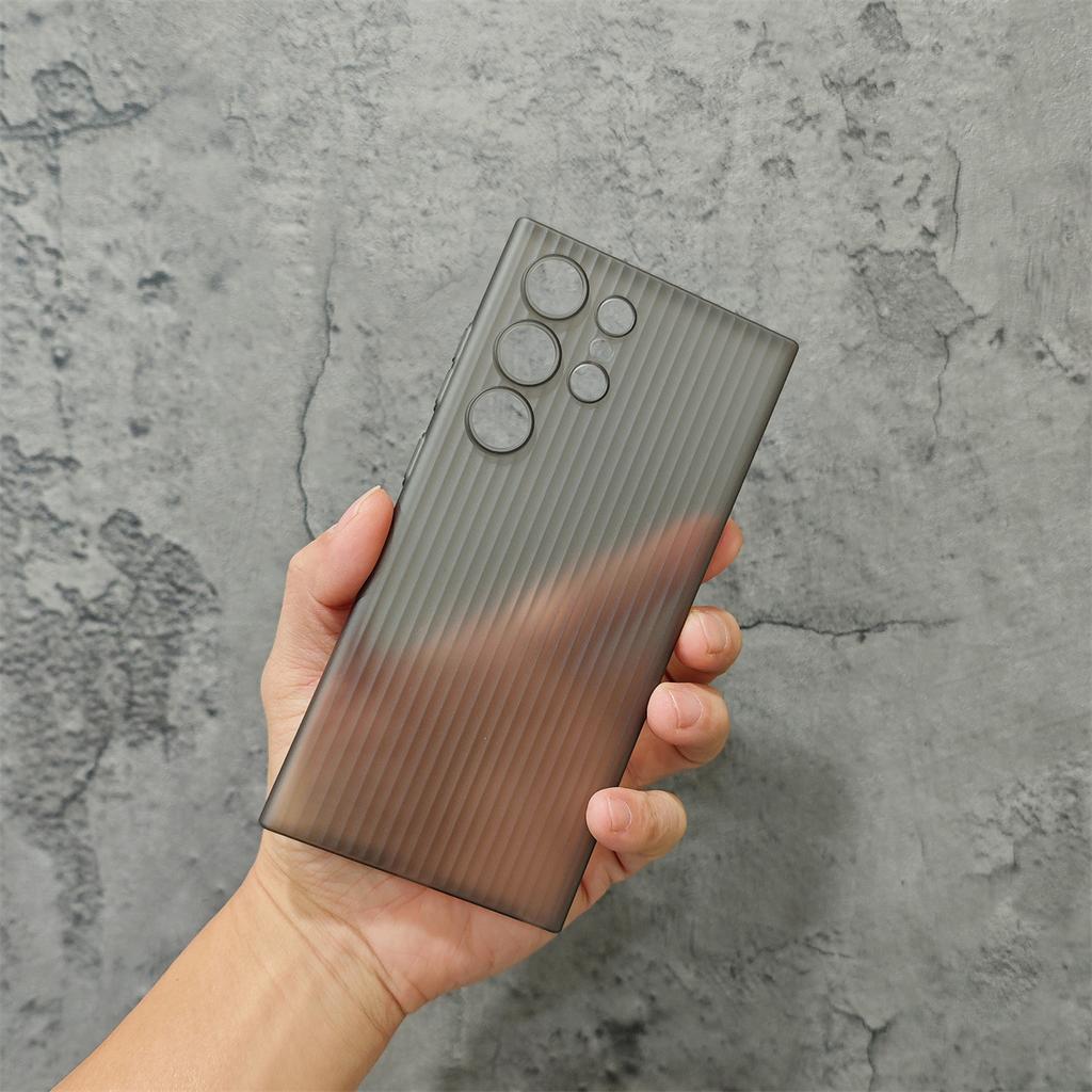 S25 Corrugated Ultra Thin PP Does Not Turn Yellow for Samsung S24ultra Cooling Phone Case S24 Matte Hard and Simple