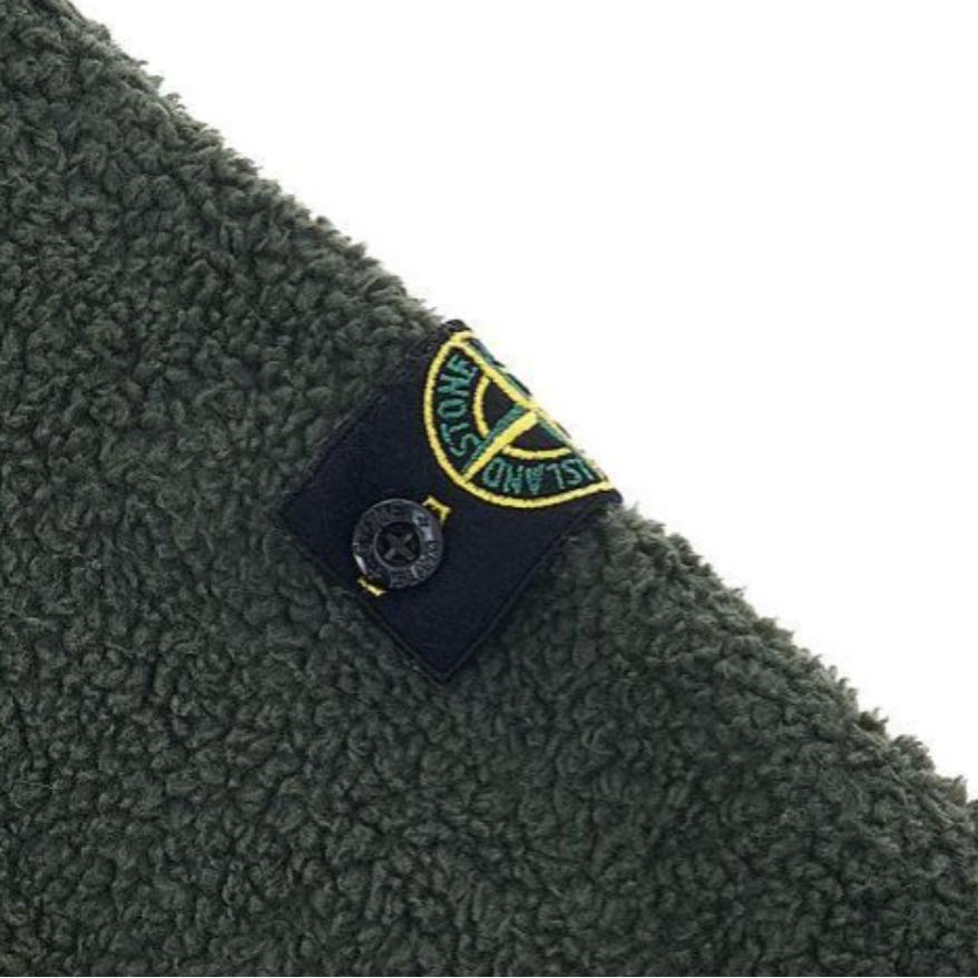 Stone Island Sweatshirt Kids Solid Color Casual Crew Neck Long Sleeve Army Green Kids sweatshirt 771660143-V0058