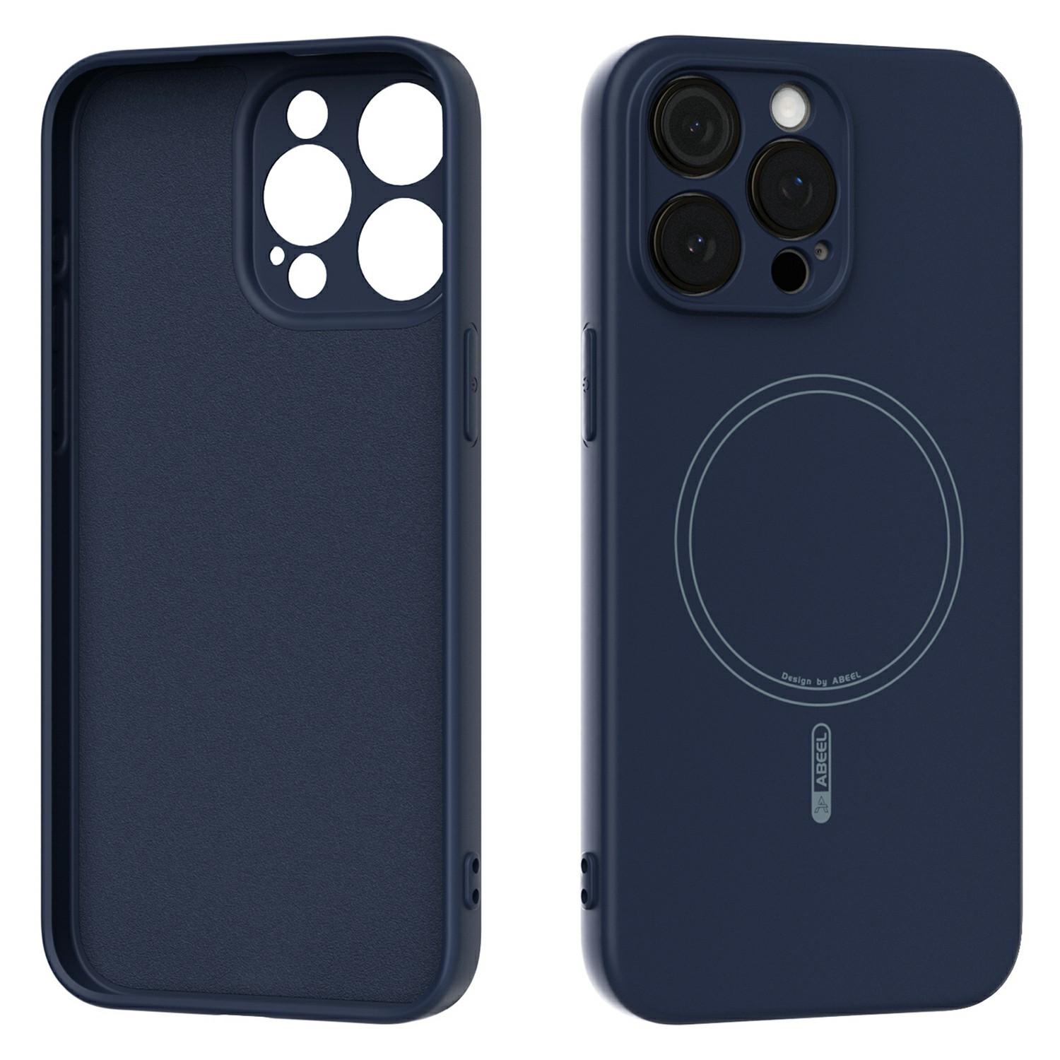 

ABEEL For iPhone 14 Pro Case Compatible with MagSafe Skin Touch Liquid Silicone Phone Back Cover