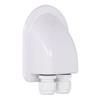 ABS Cable Junction Box Waterproof Solar Panel Double Wire Cable Entry Gland Box for External Power Wiring White