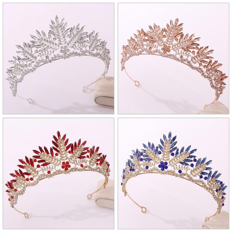 Crystal Wedding Tiaras for Women Queen Crowns Rhinestone Princess Tiaras Hair Accessories Quinceaneras Headpieces