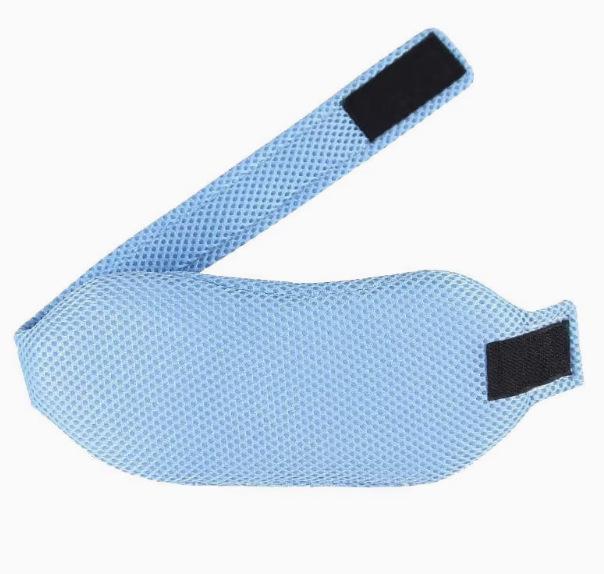 

Брекет для поддержки челюсти и шеи против храпа при дыхании с открытым ртом и разговорах во сне синий