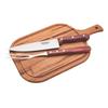 TRAMONTINA 3-Piece Barbecue Cutting Board Set (Barbecue Knife, Carving Fork, Cutting Board)