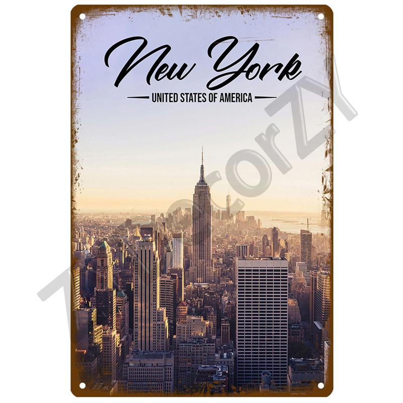 Hawaii Beach Tin Sign Poster Vintage Wall Poster Metal Sign Decorative Wall Plate Kitchen Plaque Metal Vintage Decor Accessories