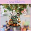 Tim Burton Nightmare Before Christmas Acrylic Hanging Ornament Jack Skellington Doctor And Mayor Figurine Car Decoration