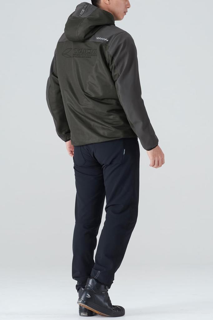 RS Taichi RSJ334 Air Flip Breathable Mesh Riding Jacket Parka with CE Protectors and Fixed Hood, Graphite, Size L