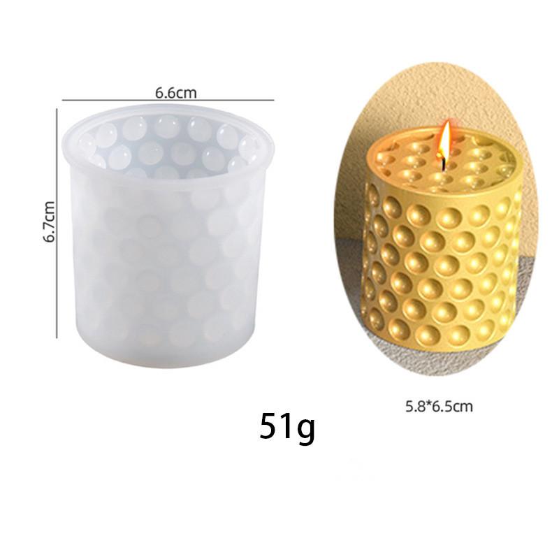 Multi-Style geometrisk bobleball silikon stearinlysform Sfærisk lanterne Krystall Epoksyharpiks såpe Gips sjokoladeformdekor