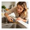 Magical Melamine Sponge Diamond Sand Structure - Burnt Remover Kitchen Scraper for Pots, Frying Pans, Sink | Limescale Cutting Board Burnt Abrasive