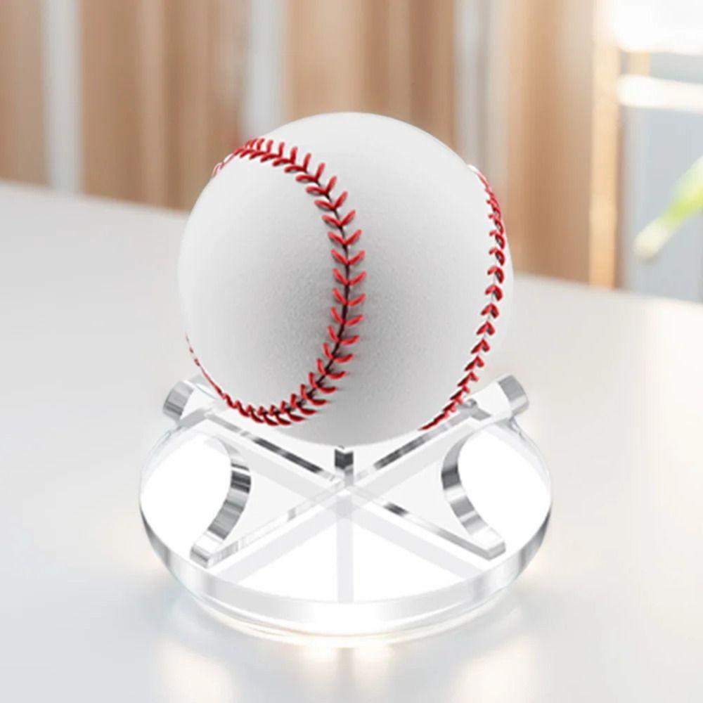 Acrylic Basketball Stand Display Transparent Golf Balls Holder Baseball Display Rack  For Memorable