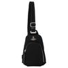 Metal Logo Adjustable Strap Fabric Chest Bag Unisex Bags Black 2220951043-013