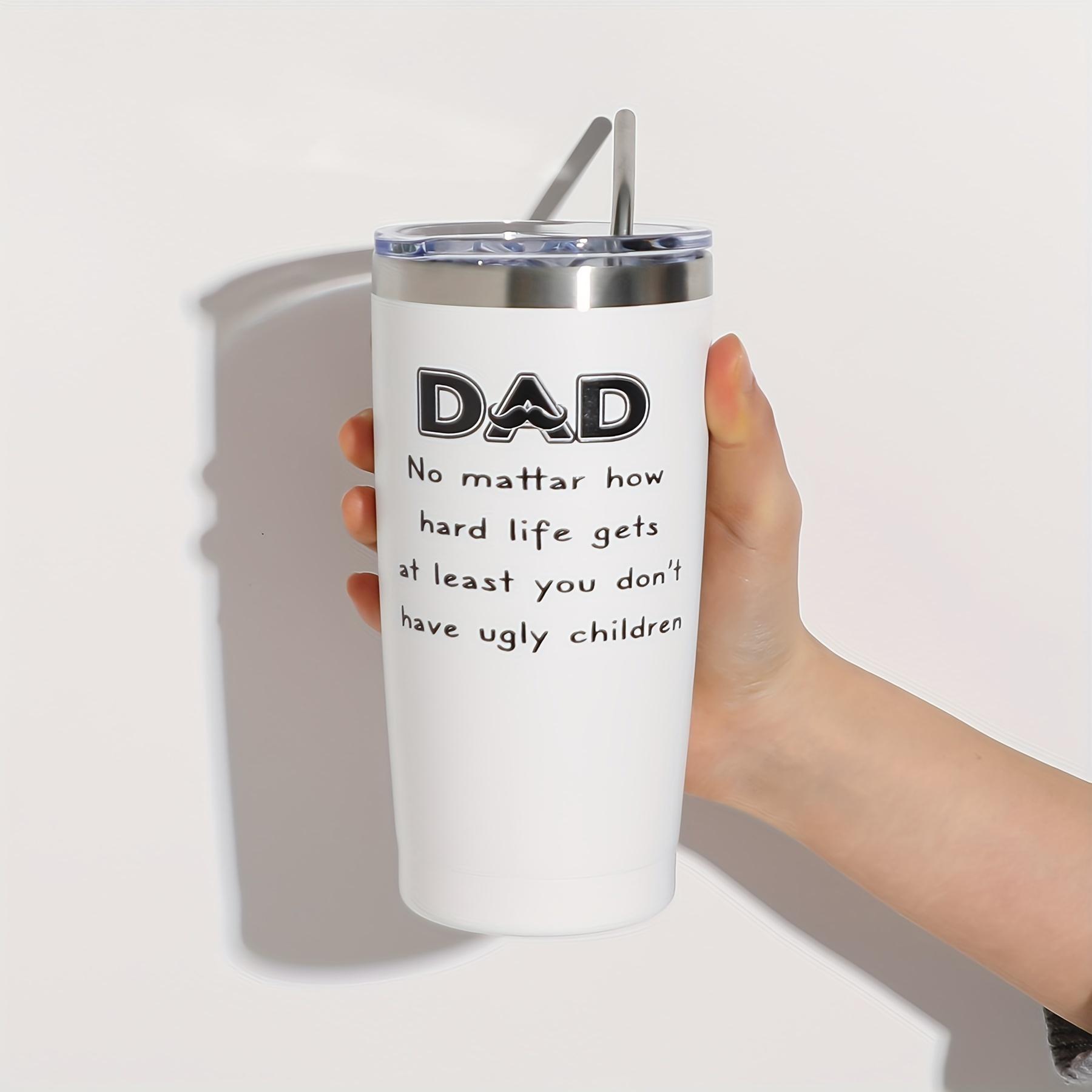 

1pc-Double layer stainless steel insulated cup Straight And Curved Straw With Cleaning Brush, Straw Cup For Cold Or Hot Drinks 501-600ml белый