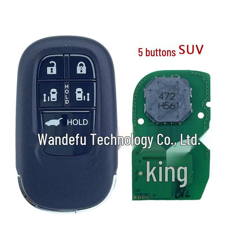 Compatible Honda Civic Accord CRV HRV Haoying Remote Key, 4A Chip 433MHz KR5TP-4 Frequency.