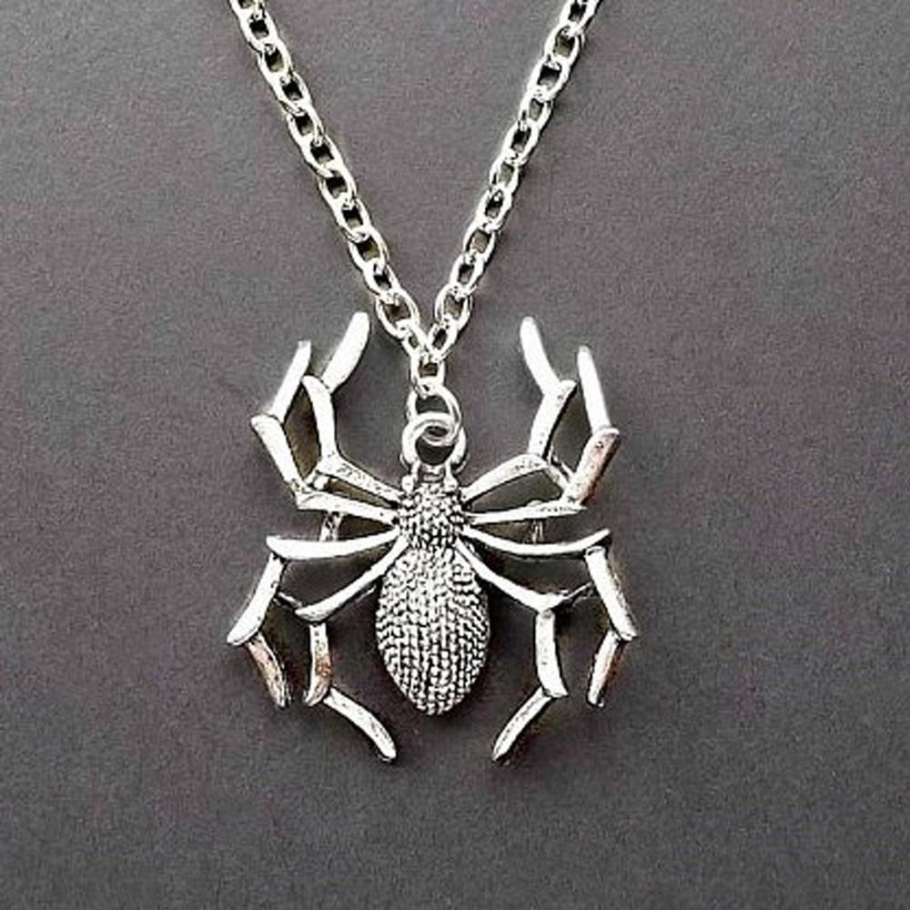 Cute Spider Pendant Necklace - DIY Alloy Accessories - Personalized Creative Design Jewelry for Crafting