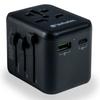 Verbatim Travel Adapter Eu/Uk/Us 2Xusb-A/Usb-C Pd 20W Uta-02 Black/Black 49544