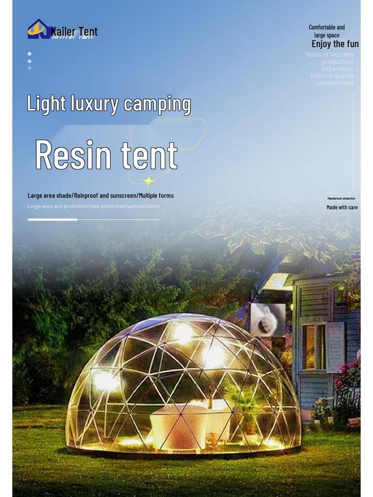 European Spherical Stargazing Tent: Transparent Bubble House for Outdoor Glamping & Camping