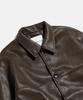 Espionage Car Coat (Faux Leather) Dark Brown