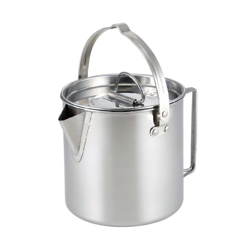 Outdoor Pot Coffee Maker Kettle Portable Lightweight Camping Cooking Pot 1.2L Cup For Camping Hiking Backpacking Boiling Water