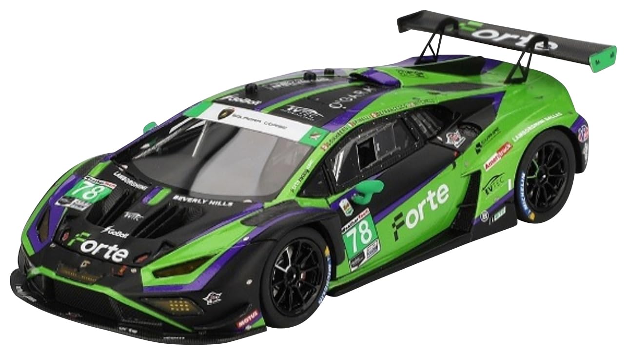 

Sunrich TSM MODEL Scale Lamborghini Huracan GT3 EVO2 IMSA 24 Hours of Daytona 2024 Forte Racing Finished Model TSM430807 1/43 #78