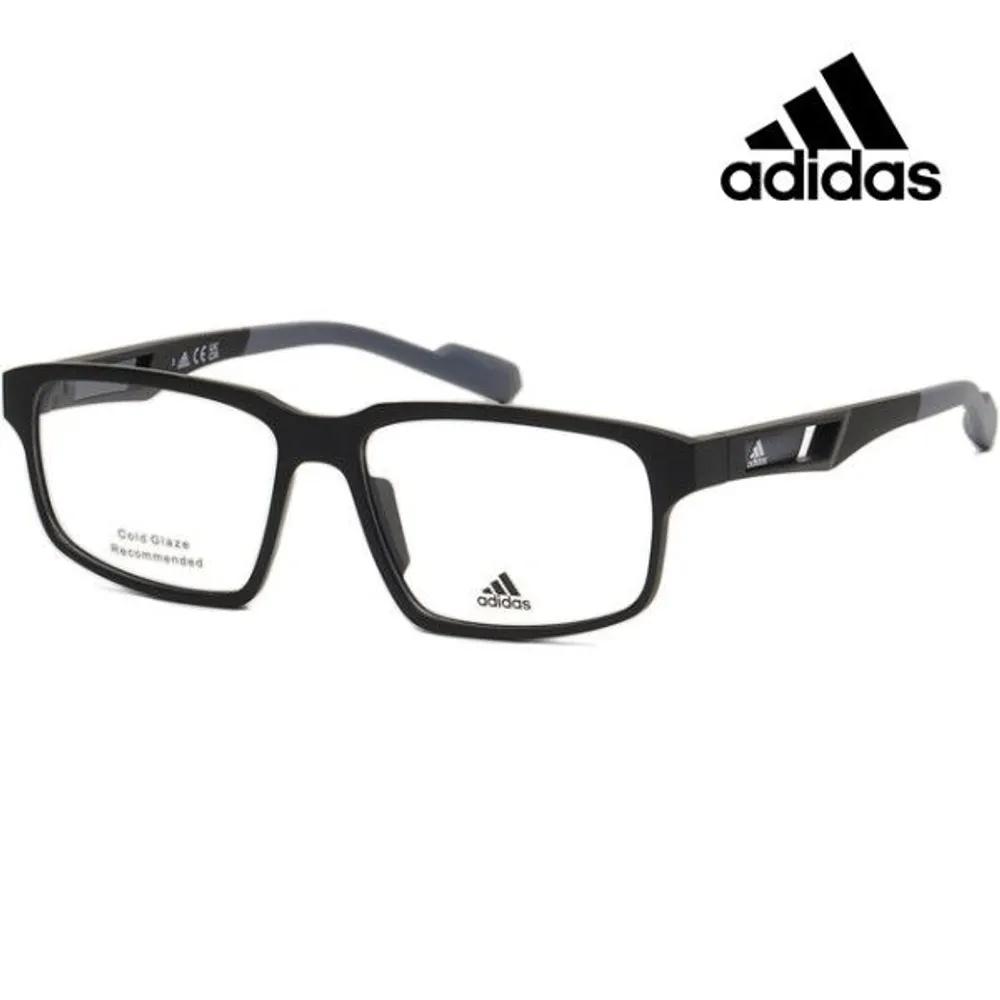 [adidas] Eyeglass Frames SP5033 002 Sporty Fashion Lightweight Black Square Horn-rimmed