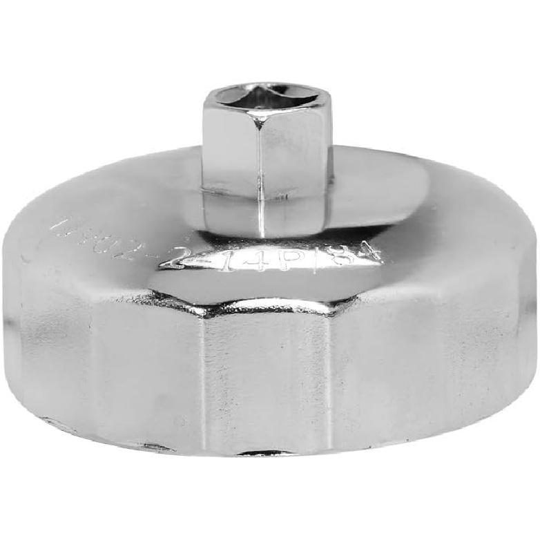 SaferCCTV 84mm 14 Flutes Oil Filter Wrench Cap Socket Removal Tool Compatible with Diesel Engines 3.0L