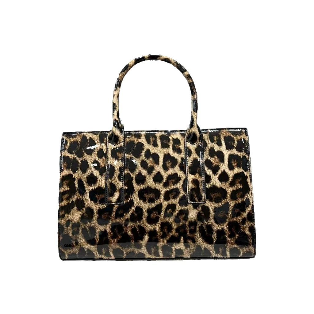 Women'S Elegant Temperament Tote Bag Large Capacity Personalized Leopard Print Celebrity Shoulder Bag