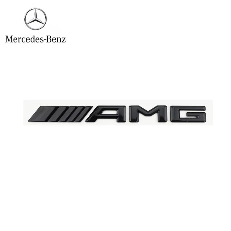Para acessórios AMG Mercedes Benz A B C E G CLA W211 W203 W204 W210 1 peça Adesivo de Letras Emblema 3D AMG para Porta-malas Traseiro de Carro