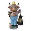 Hand-Painted Resin Garden Statue Outdoor Decoration for Patio Balcony Yard
