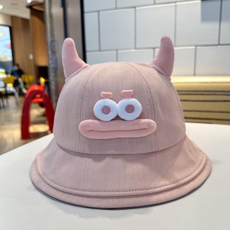 Fashionable Style Cartoon Fisherman Cap For Women Funny Big Mouth Design