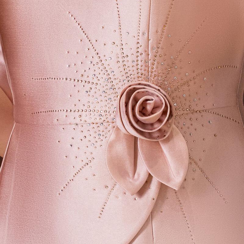 Elegantní šaty pro matku nevěsty/ženicha, falešné dvoudílné