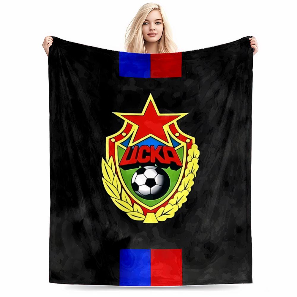 Red Star Soccer Emblem Blanket for all seasons blanket lunch break throw gift
