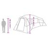 Family Tent with Roof and Storage Blue 762 x 655 x 218 cm Taffeta