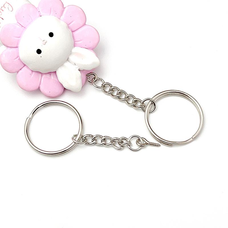 20-100Pcs 20-25mm Metal Screw Pin Key Ring Key Chain Round Wire Open Circle DIY Jewelry Toy Pendant Making Accessories