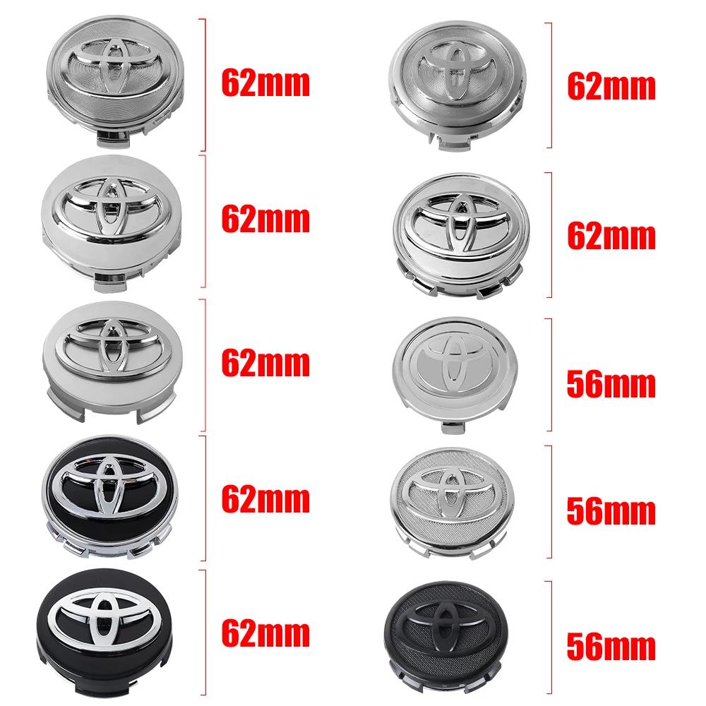 Toyota 2026 Neue Radkappen 56/62mm Auto Radnabenabdeckung Dekoration Abzeichen Auto Radkappen Toyota C-hr Rav4 Mira Auto Aufkleber