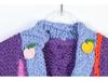 Women's Colorful Flower Knit Vest Sweater - Loose, Thickened, Hand-Crocheted for Layering
