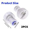 2PCS Leak Proof System Adapter Food Safe Plastic Quick Connection Fittings for Kitchen Sink Faucet Beverages Dispensers