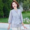 Women's Seven-Sleeve Chinese Style Blouse