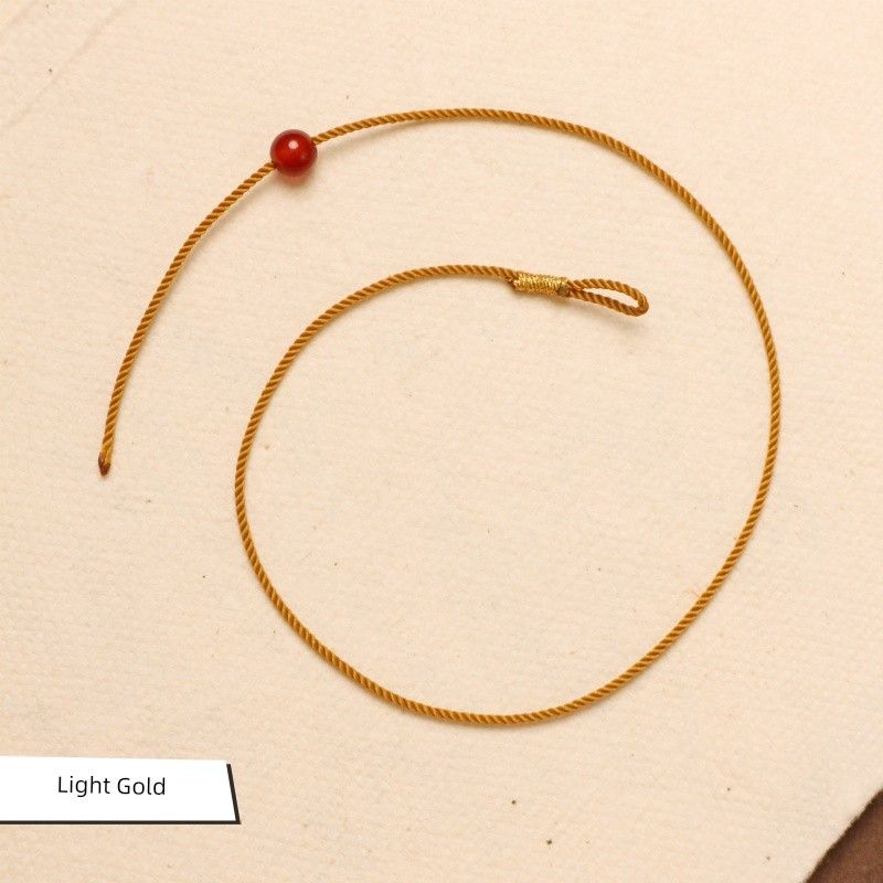DIY Extremely Fine 1mm String Lucky Beads Anklet Carrying Strap