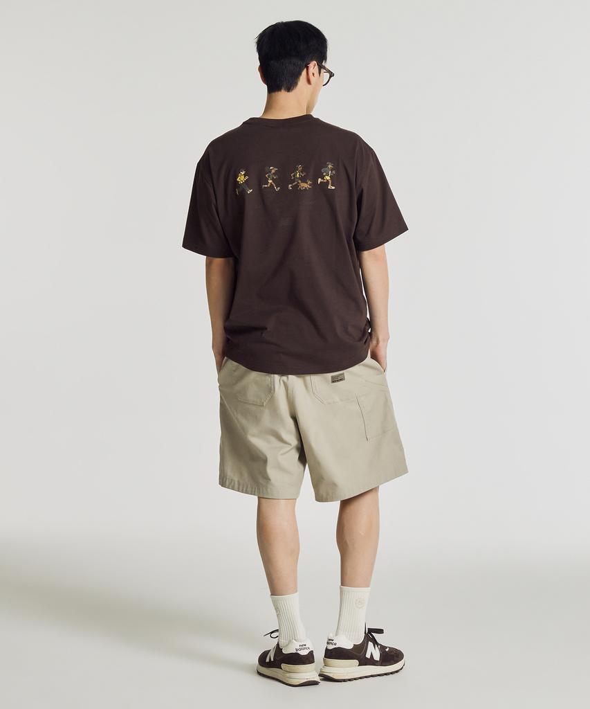Nyuballanseu Nbneg21503 / Camiseta de Manga Curta Uni Nb Friends (Castanho)