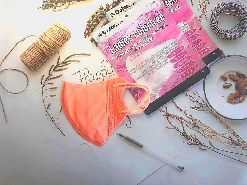 3D Soft-Color Mask: High-Profile, Ear-Friendly, Breathable, Disposable, Three-Layer Japanese Design
