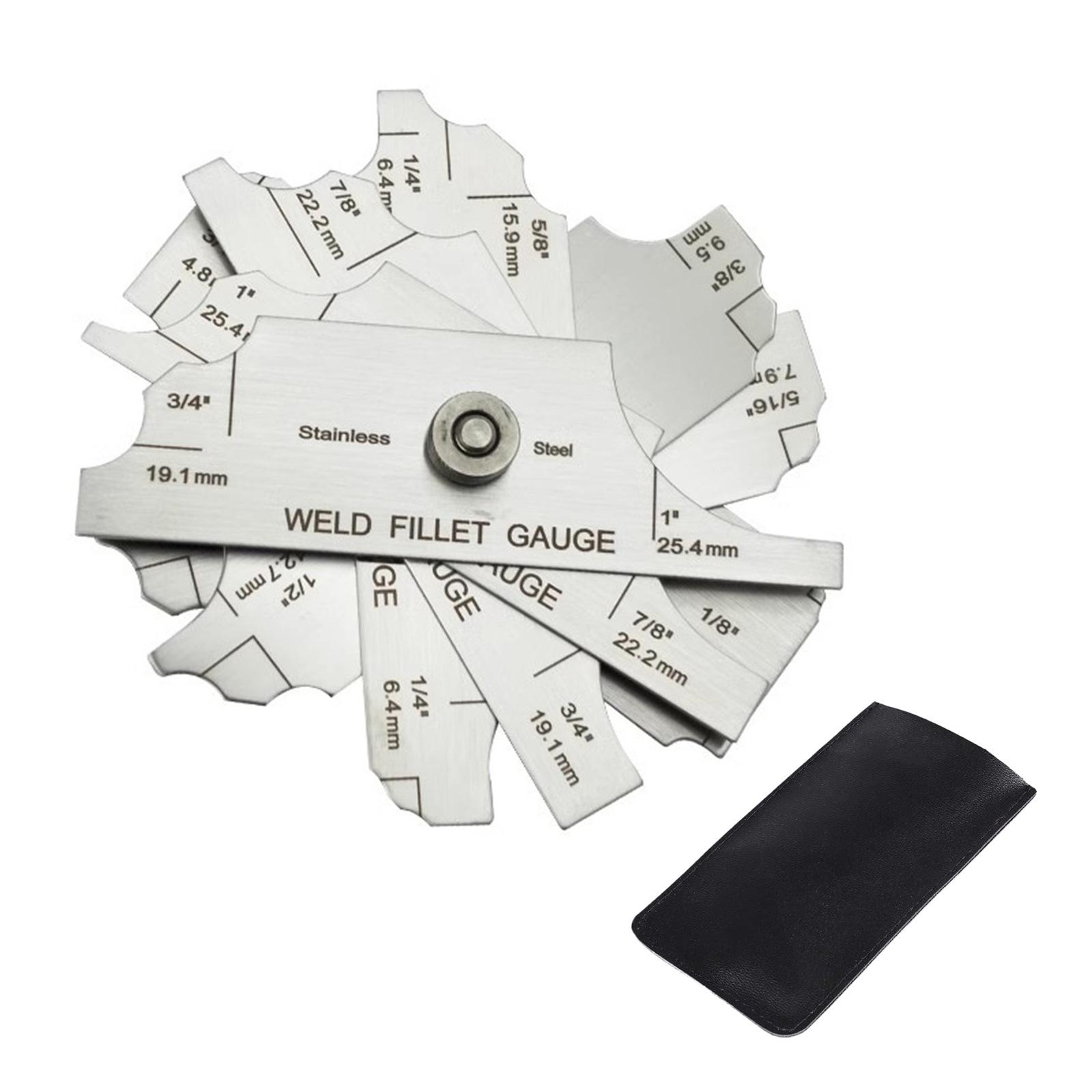 

Comprehensive Fillet Weld Set Gage Suitable for Accurate Welding Inspection Manufacturing Measurement in Metric and Inch
