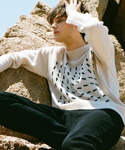 FILOBISKNOT Wool Logo Jacquard Knit_Ivory