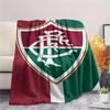 1PC Fluminense Print Flannel Blanket, High quality Comfortable for All Seasons, Home Decor, Warmth and Comfort, Perfect for Christmas Gifts